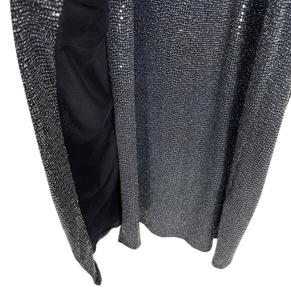 AllSaints Womens Allegra Faux Wrap Shimmer Sheath Dress Party Cocktail Size 6 - Picture 10 of 13